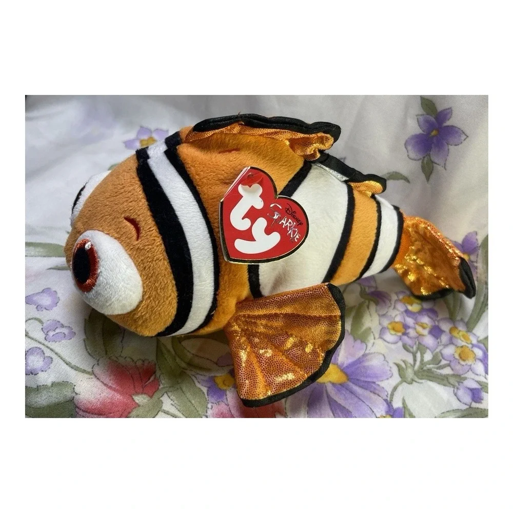 Ty‎ Beanie Baby Nemo Plush Disney Pixar Finding Dory Clownfish NWT 8